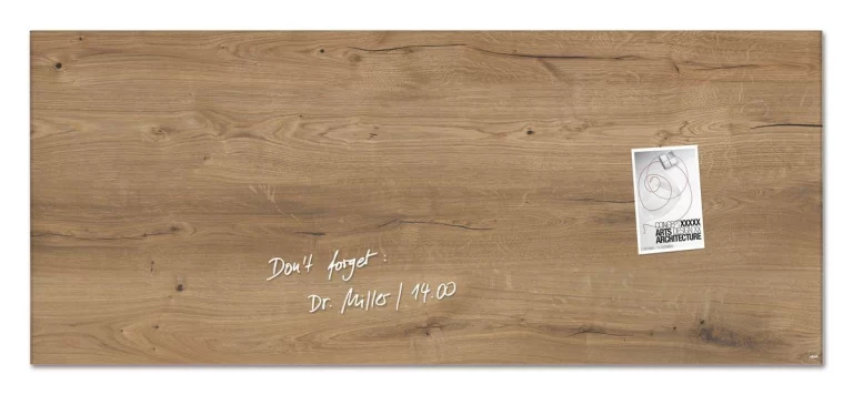 Gl247 W Glasmagnetboard Artverum Design Natural Wood