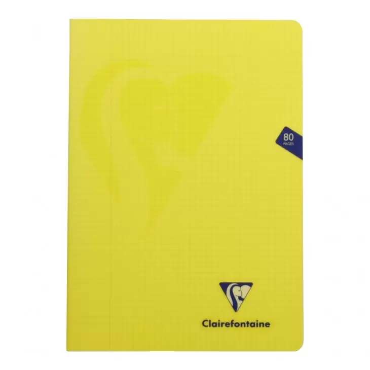 Cahier Pique Mimesys A4 80 Pages Petits Carreaux Marge Couverture Polypropylene Couleur Aleatoire (2)