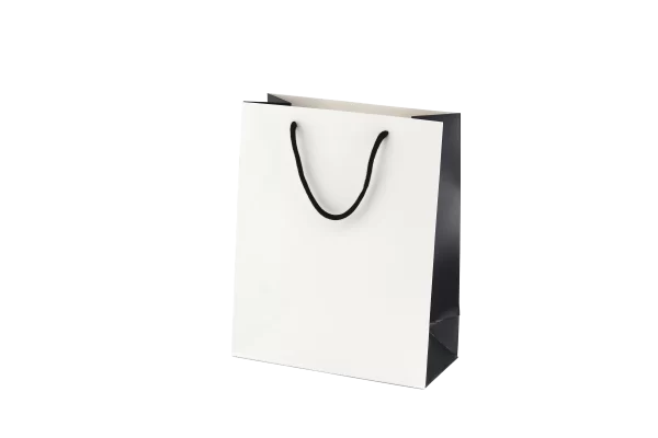 Vrećica Luxury L white/black, 24x12x35
