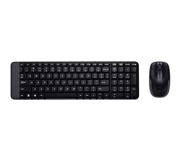 0024692 Tipkovnica Mis Logitech Mk220 Wireless Desktop Bezicna Crna Kompaktna Usb