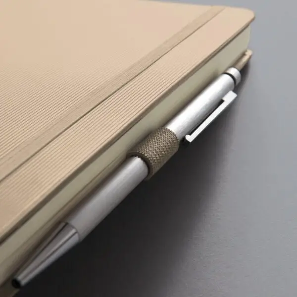 Notizbuch conceptum stiftschlaufe beige a